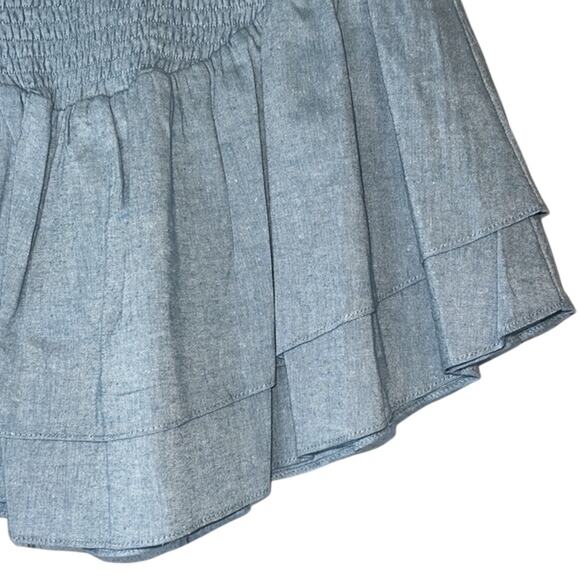 Lost + Wander Ladies Blue Lagoon Smocked Waist Mini Skirt, NWT! - Picture 4 of 4